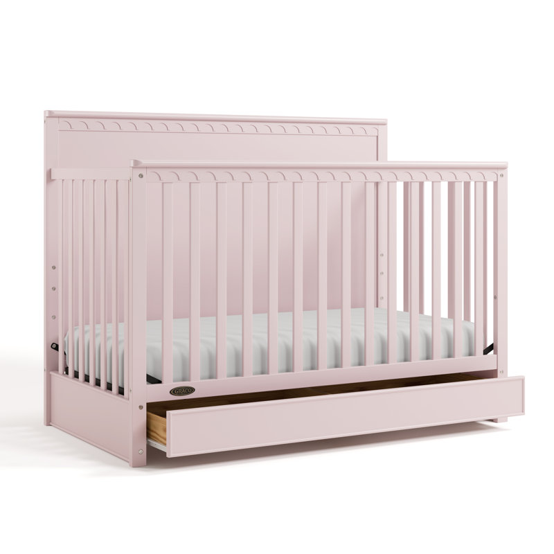 Graco Sasha 5 In 1 Convertible White Crib W Drawer Rona